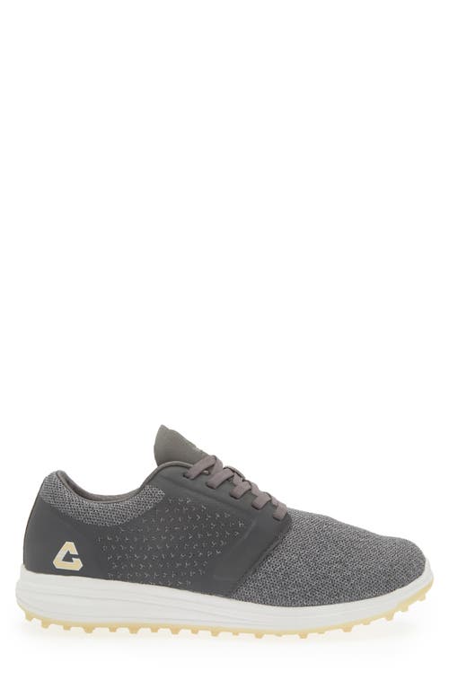 Travismathew The Moneymaker Golf Sneaker In Grey Pinstripe