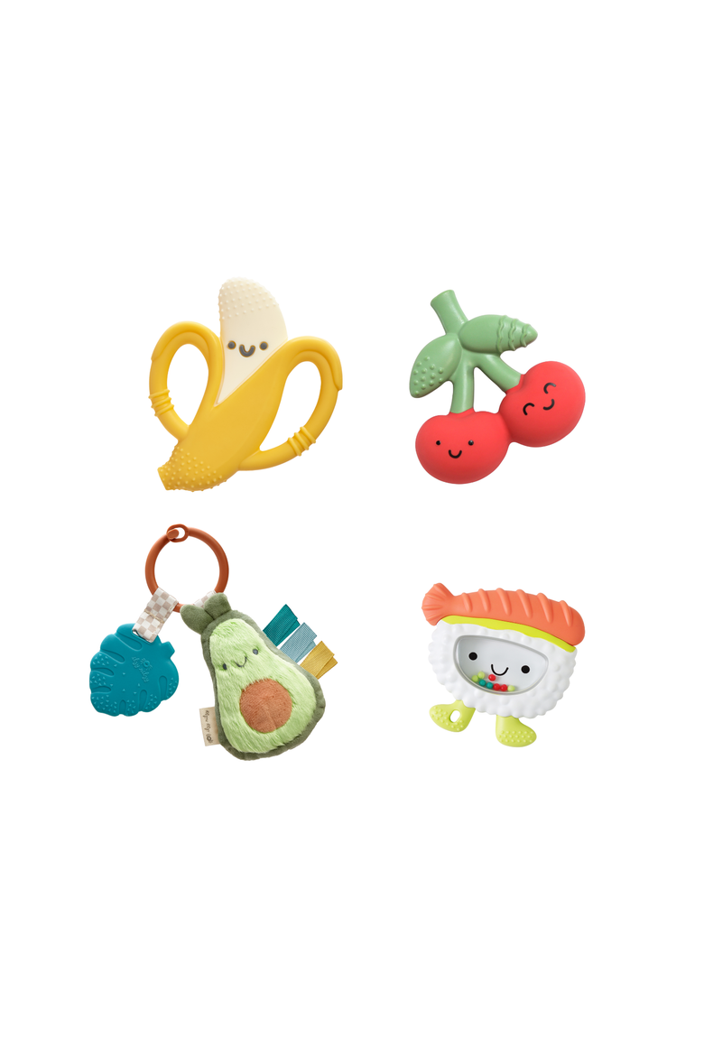 Itzy Nibble & Nom Teething & Play Bundle, Main, color, Multi Color