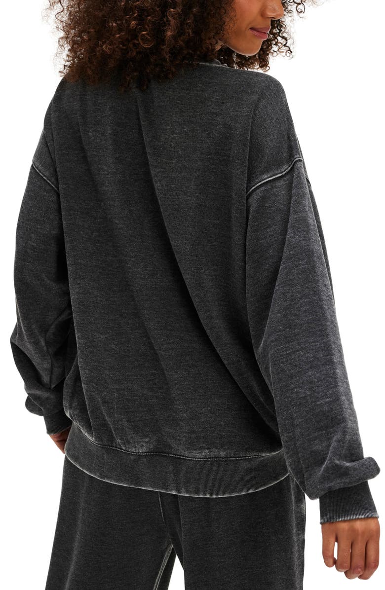 Free People Intimately FP Slow It Down Oversize Cotton Blend Sweatshirt, Alternate, color,