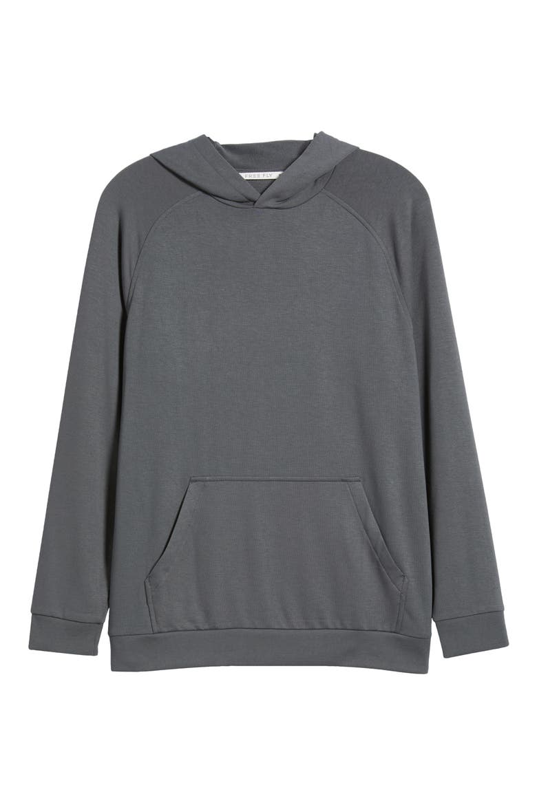Fleece Hoodie, Alternate, color, BLACK SAND