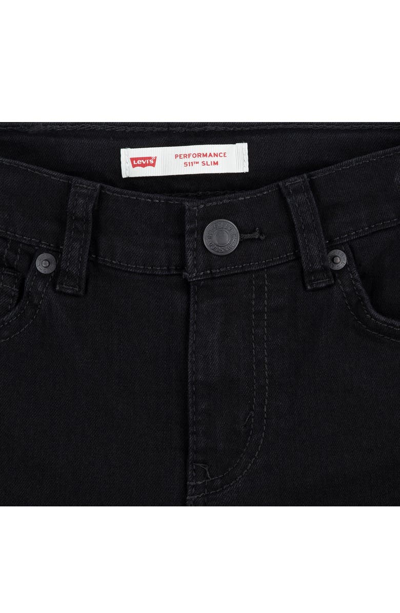 Levi's<sup>®</sup> Kids' 511<sup>™</sup> Performance Straight Leg Jeans, Alternate, color, Black