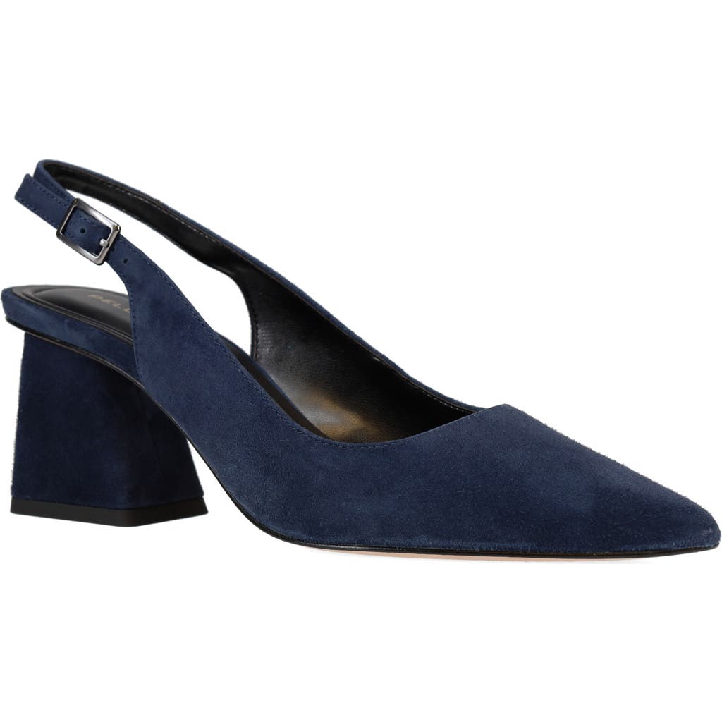 Pelle Moda Florin Slingback Pointed Toe Pump In Blue