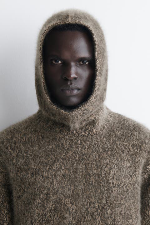 Brushed Pure Cashmere Balaclava
