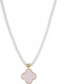 Adornia Faux Pearl Necklace