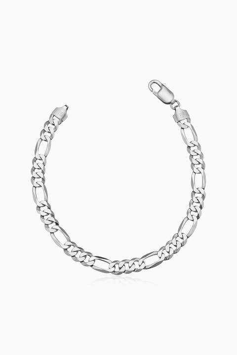 Men's Founders Figaro Bracelet in Sterling Silver