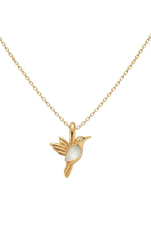 Hummingbird Charm Necklace