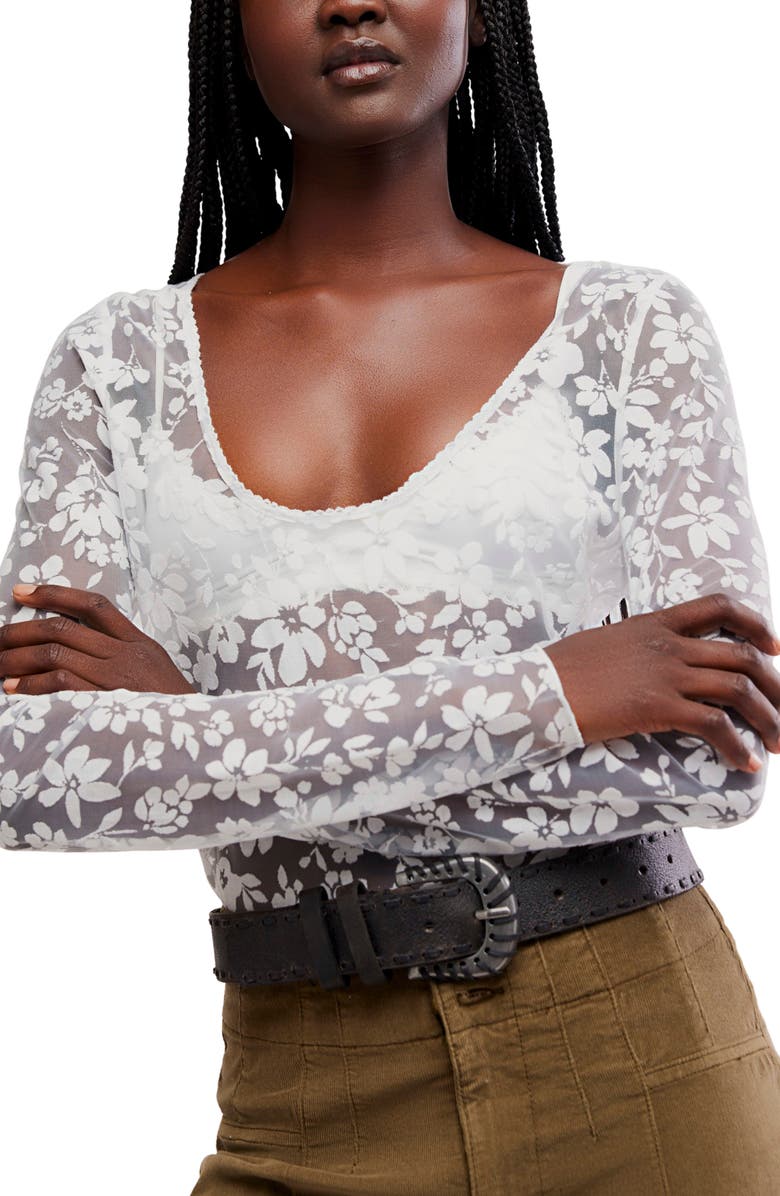 Free People Holt Leather Belt, Alternate, color, Black