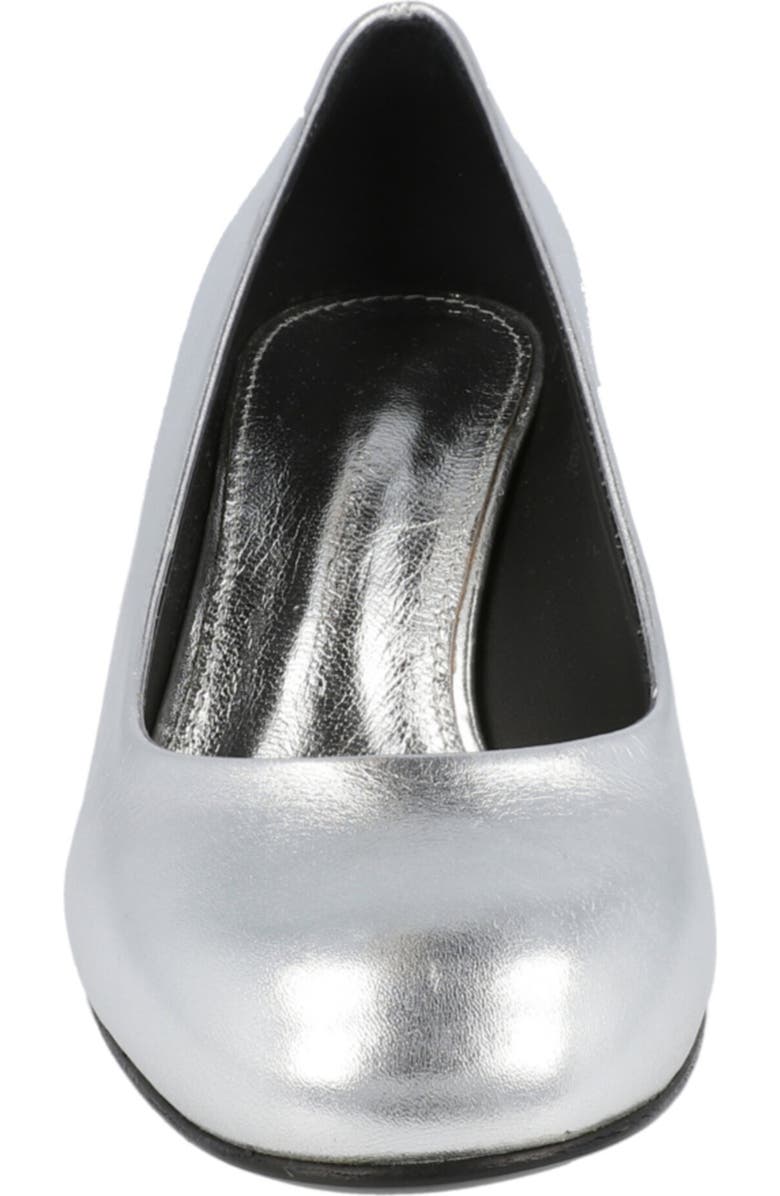 FERRAGAMO Farrah Mirror Heel Pump, Alternate, color, Silver