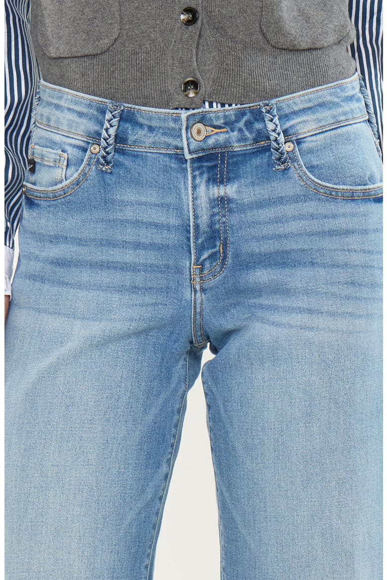 Kenny Mid Rise Crop Wide Leg Jeans, Alternate, color, Medium Wash