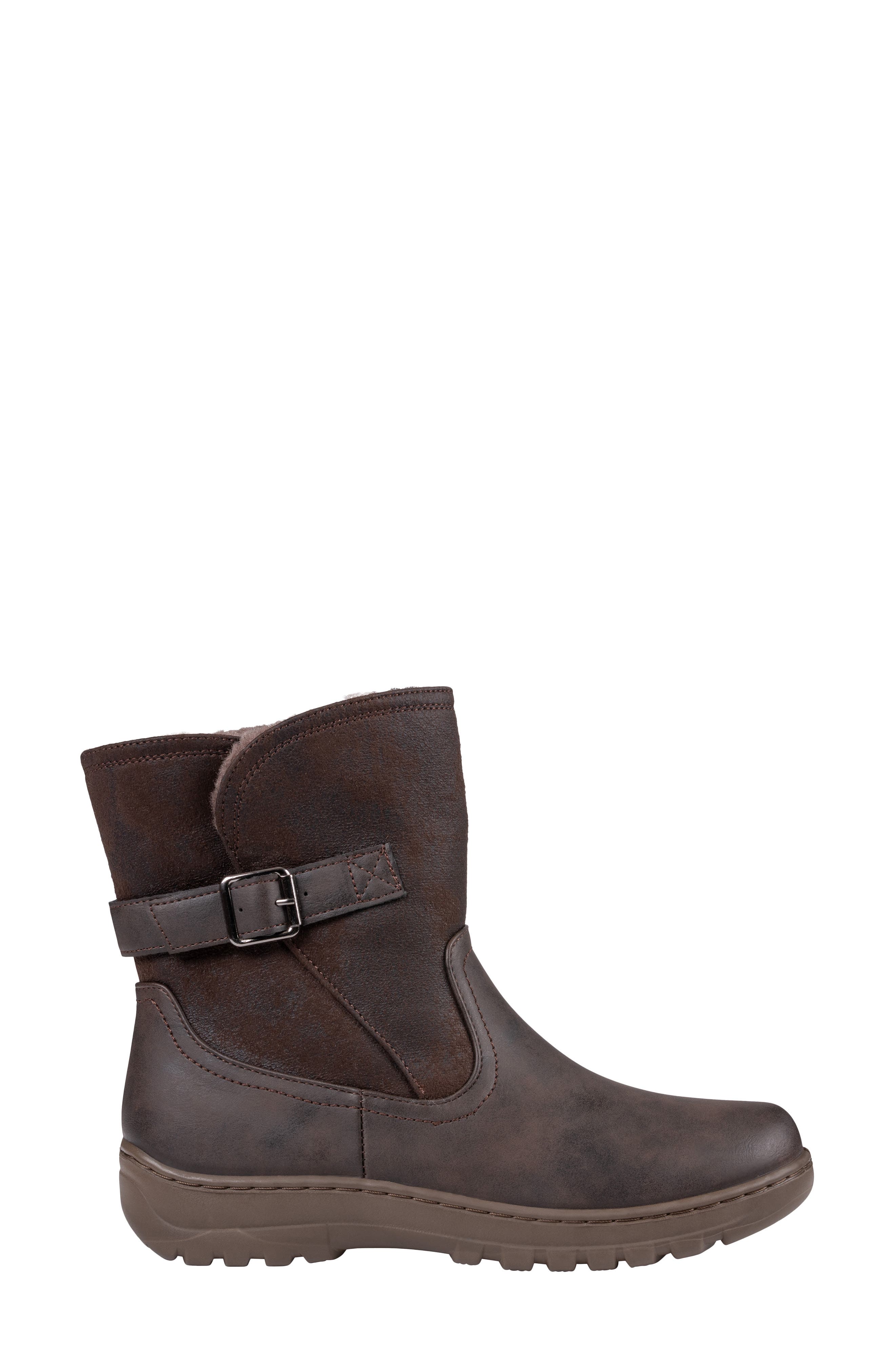 Blake Faux Leather Boot, Alternate, color, BROWN