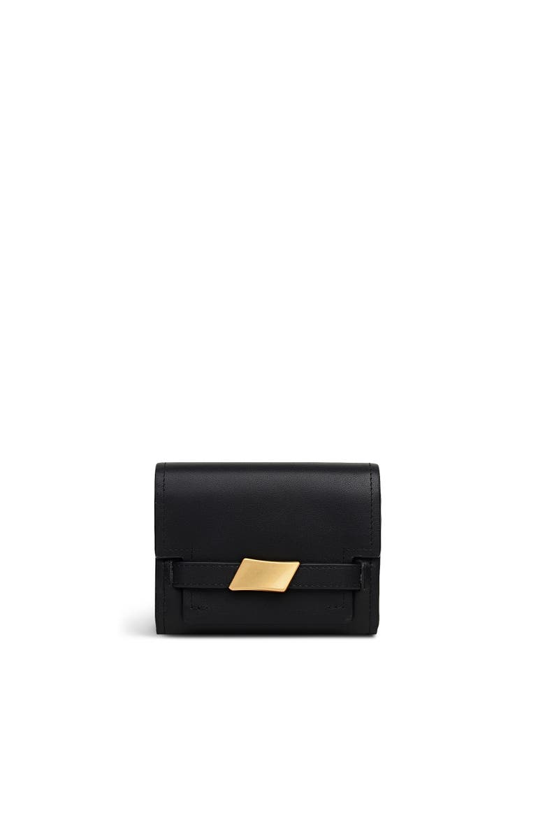 The Christina Medium Flapover Wallet, Main, color, Black