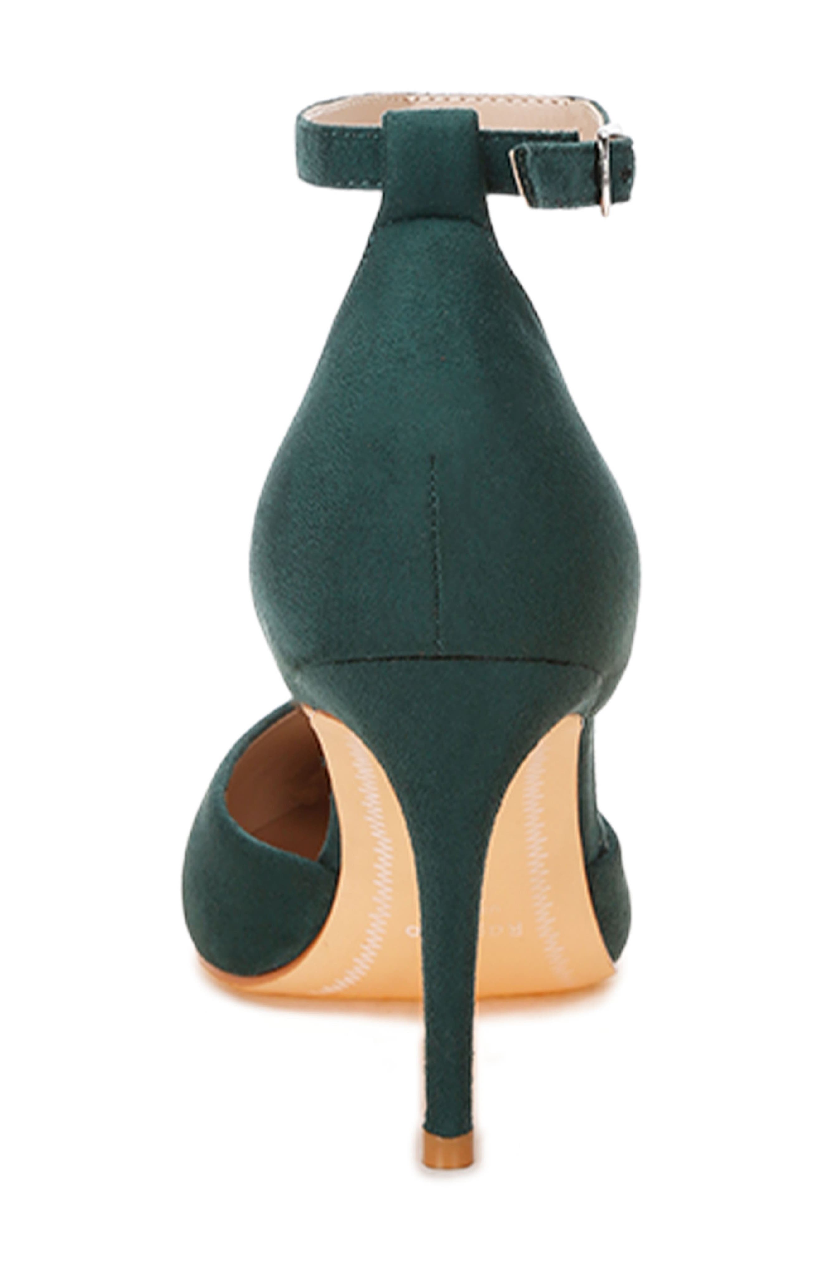 Dolona Pointed Toe Pump, Alternate, color, GREEN SUEDE