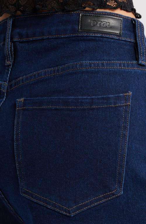 Ptcl Rose High Waist Denim Shorts In Rinse