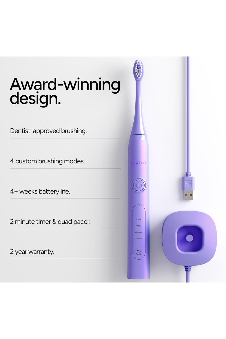 Sonic Plus Electric Toothbrush, Alternate, color, Pearl Violet