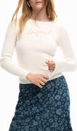 Desigual Long Sleeve Rib T-Shirt