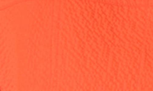 Akris Punto Seersucker Crop Jacket In Orange