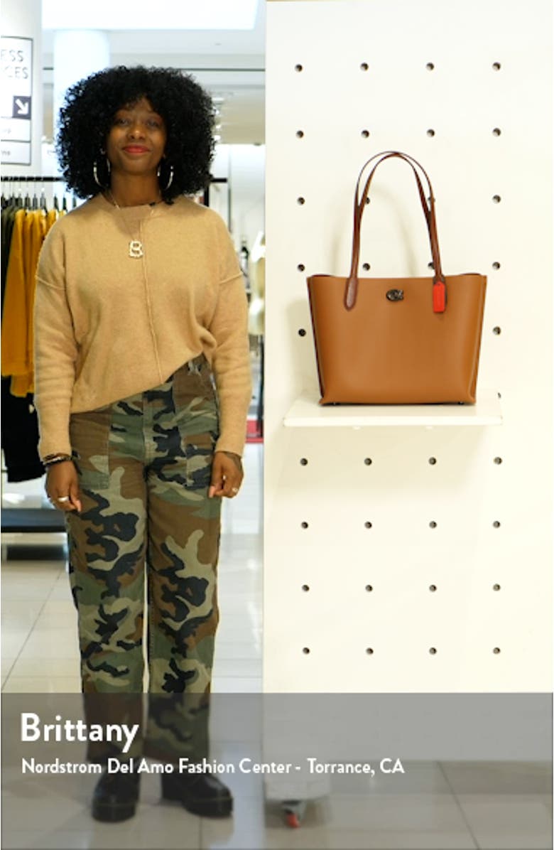 Willow Colorblock Leather Tote, sales video thumbnail