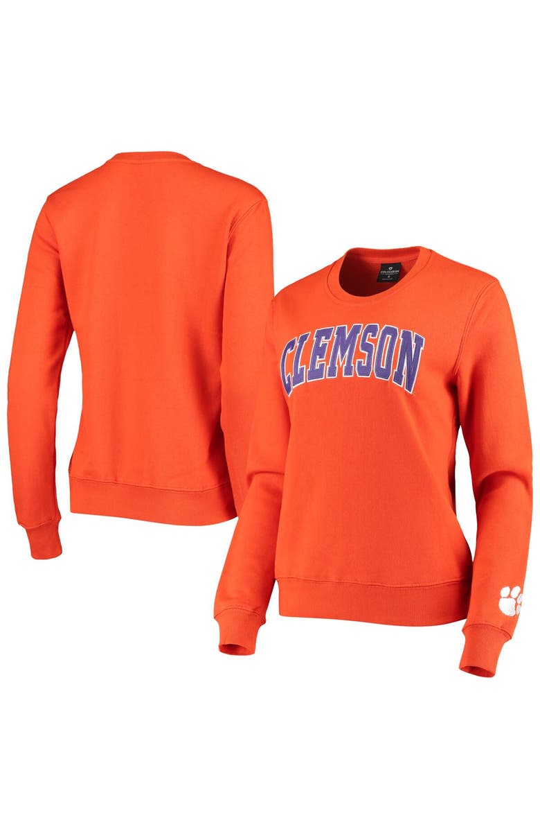 COLOSSEUM Women's Colosseum Orange Clemson Tigers Campanile Pullover Sweatshirt, Main, color, Orange