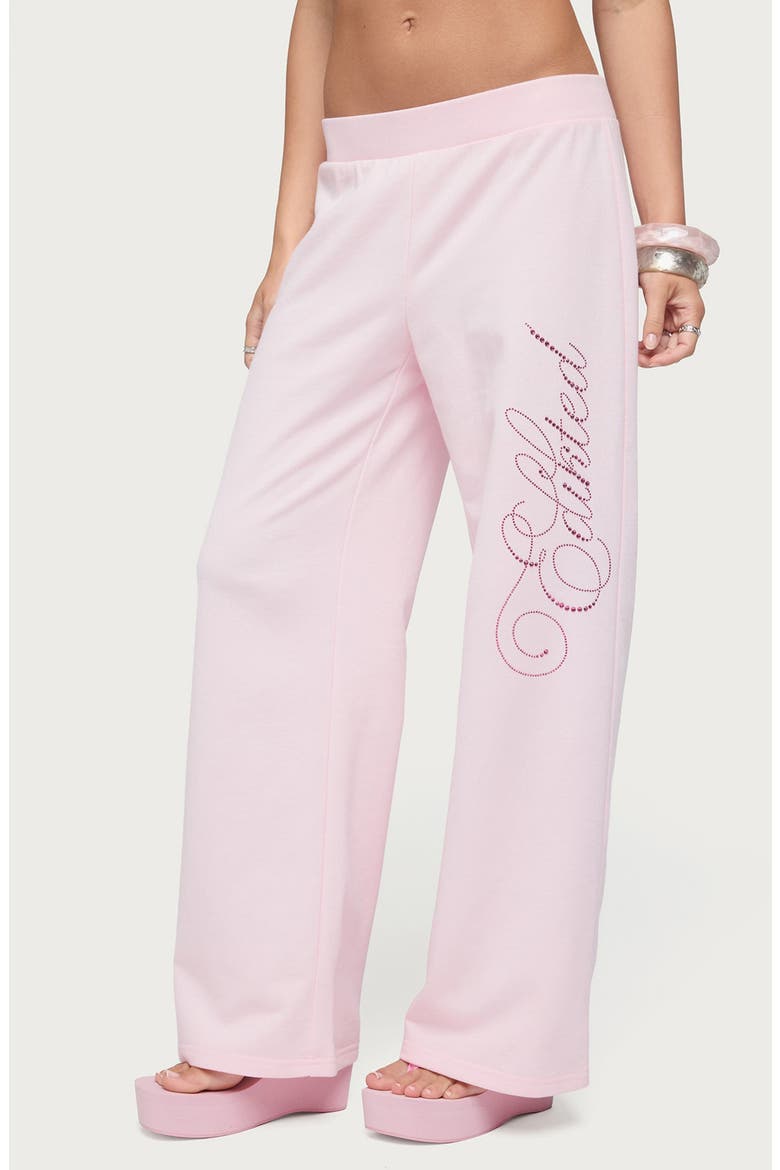 Rhinestone Sweatpants, Alternate, color, LIGHT-PINK