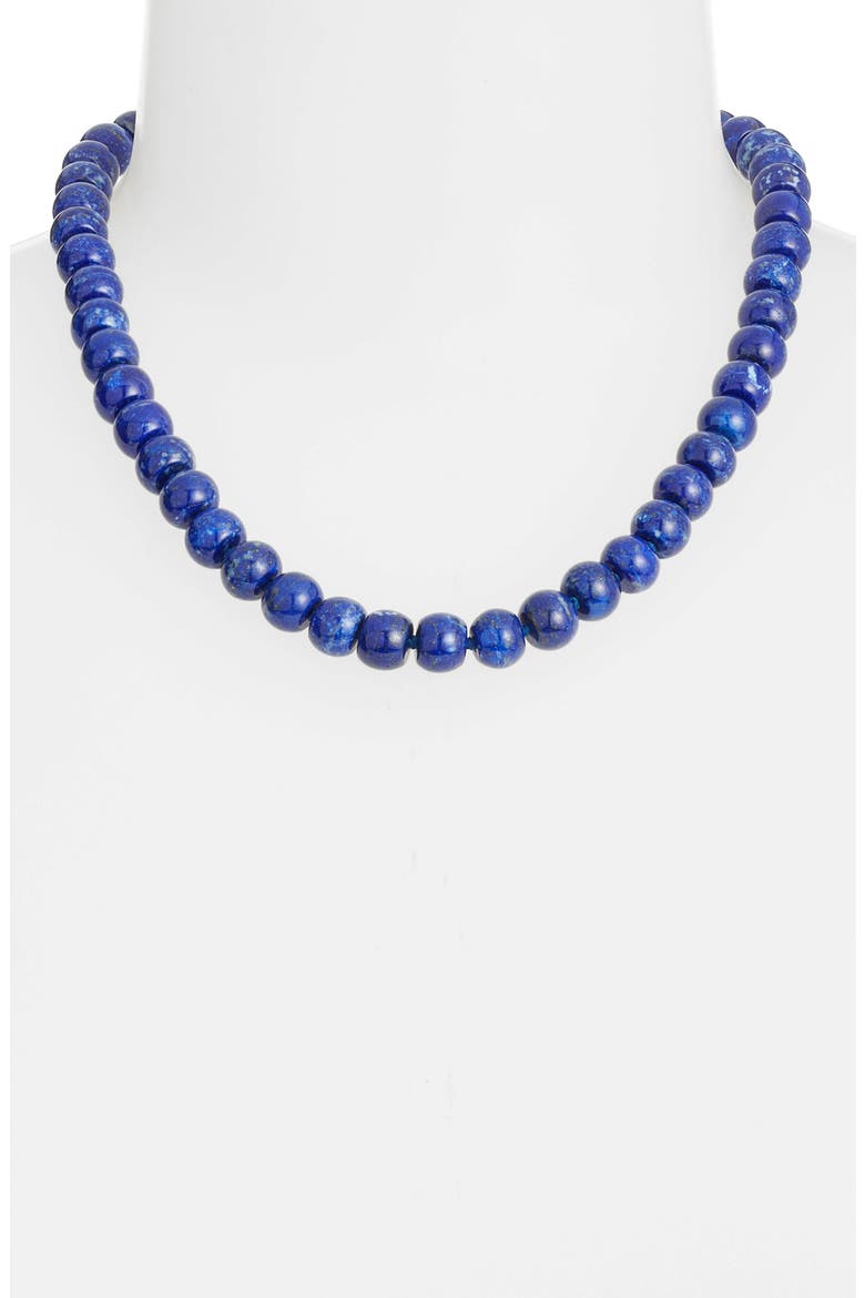 Turquoise Beaded Necklace, Alternate, color, BLUE