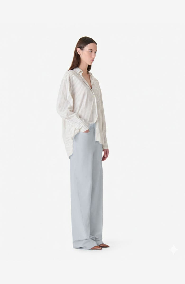 IRO Aluri Wide Leg Trouser, Alternate, color, Steel