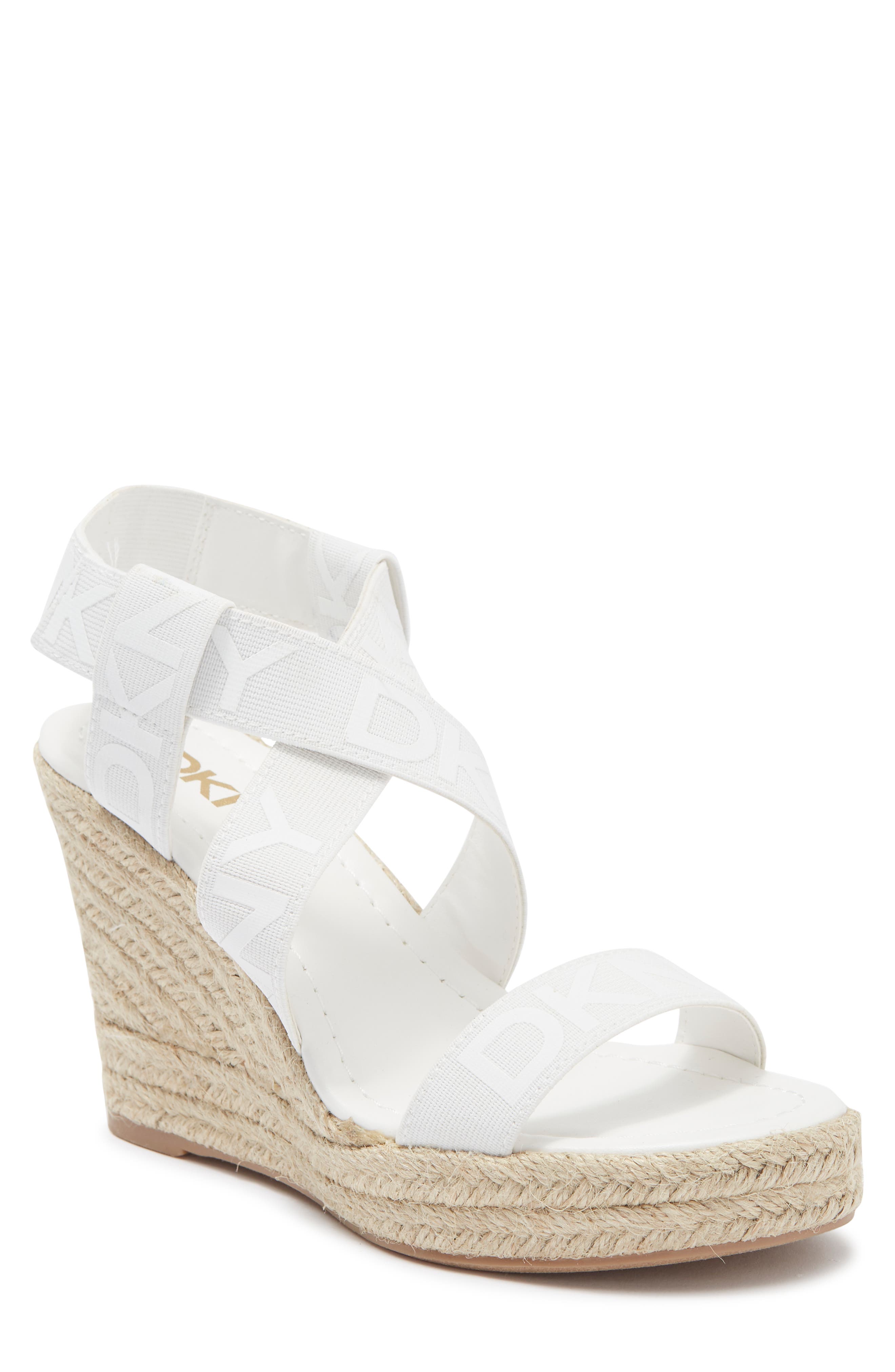 DKNY Carter Platform Wedge Sandal, Main, color, 