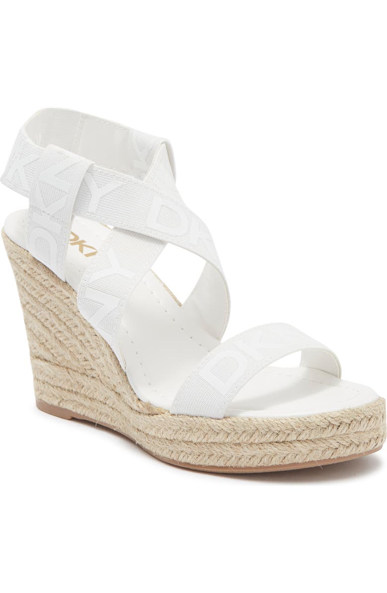 DKNY Carter Platform Wedge Sandal, Main, color,