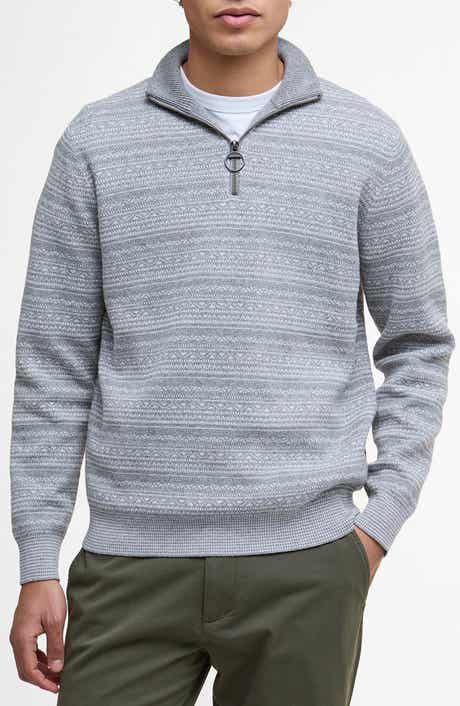 Dartfield Quarter Zip Cotton & Wool Sweater