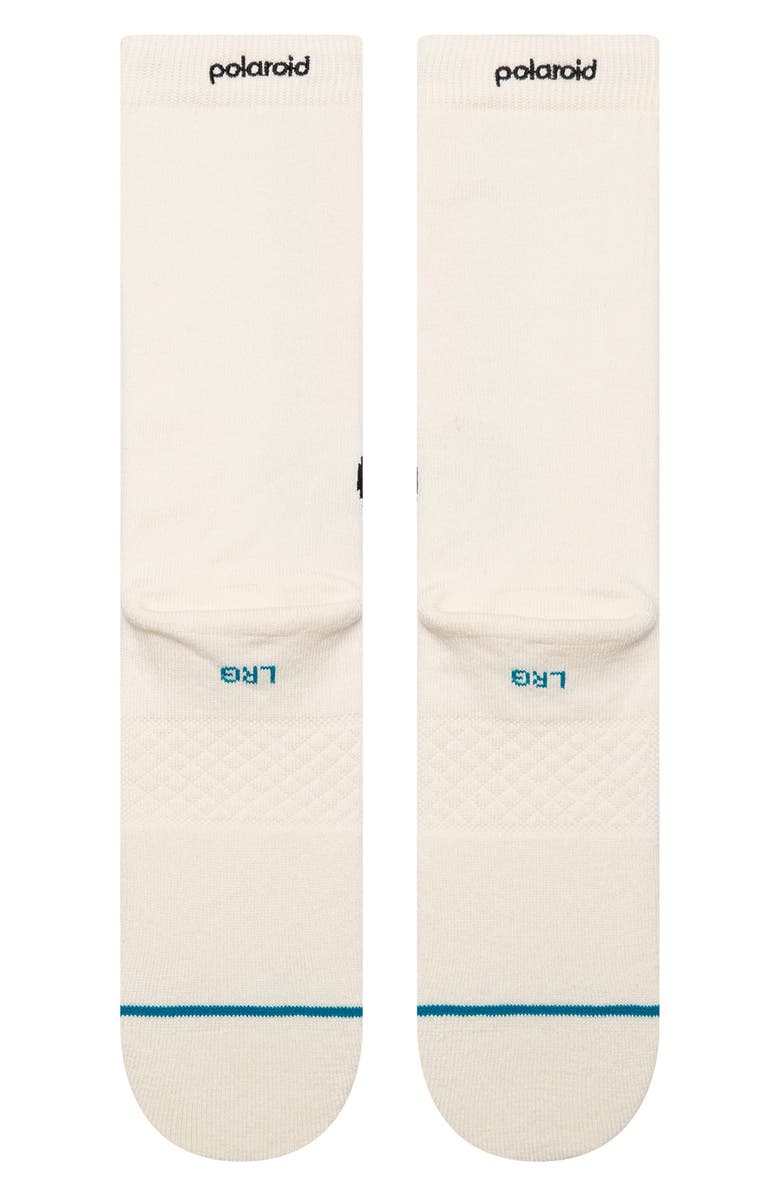 Stance Aperture Crew Socks, Alternate, color, White