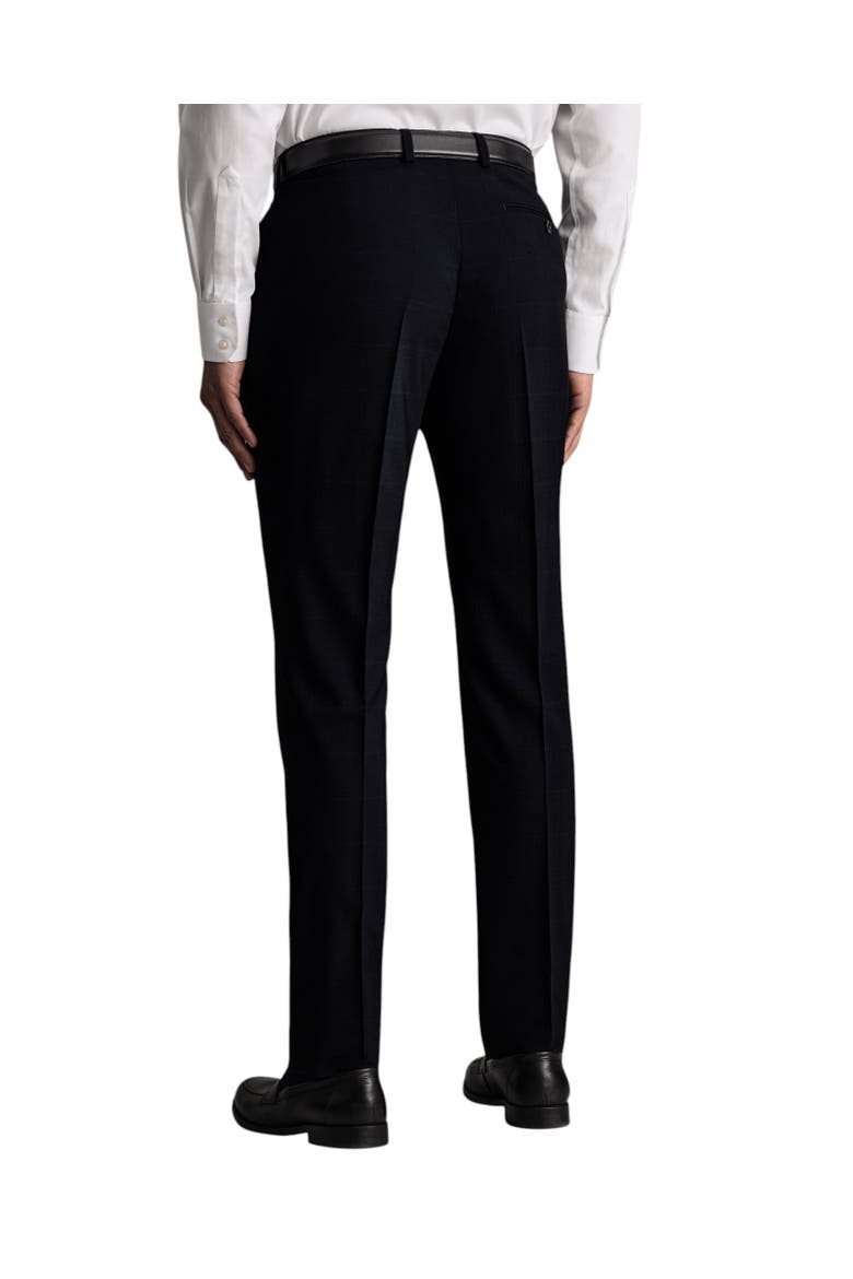 Windowpane Slim Fit Pants, Alternate, color, Navy