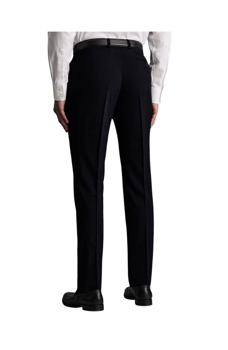 Charles Tyrwhitt Windowpane Slim Fit Pants, Alternate, color, Navy