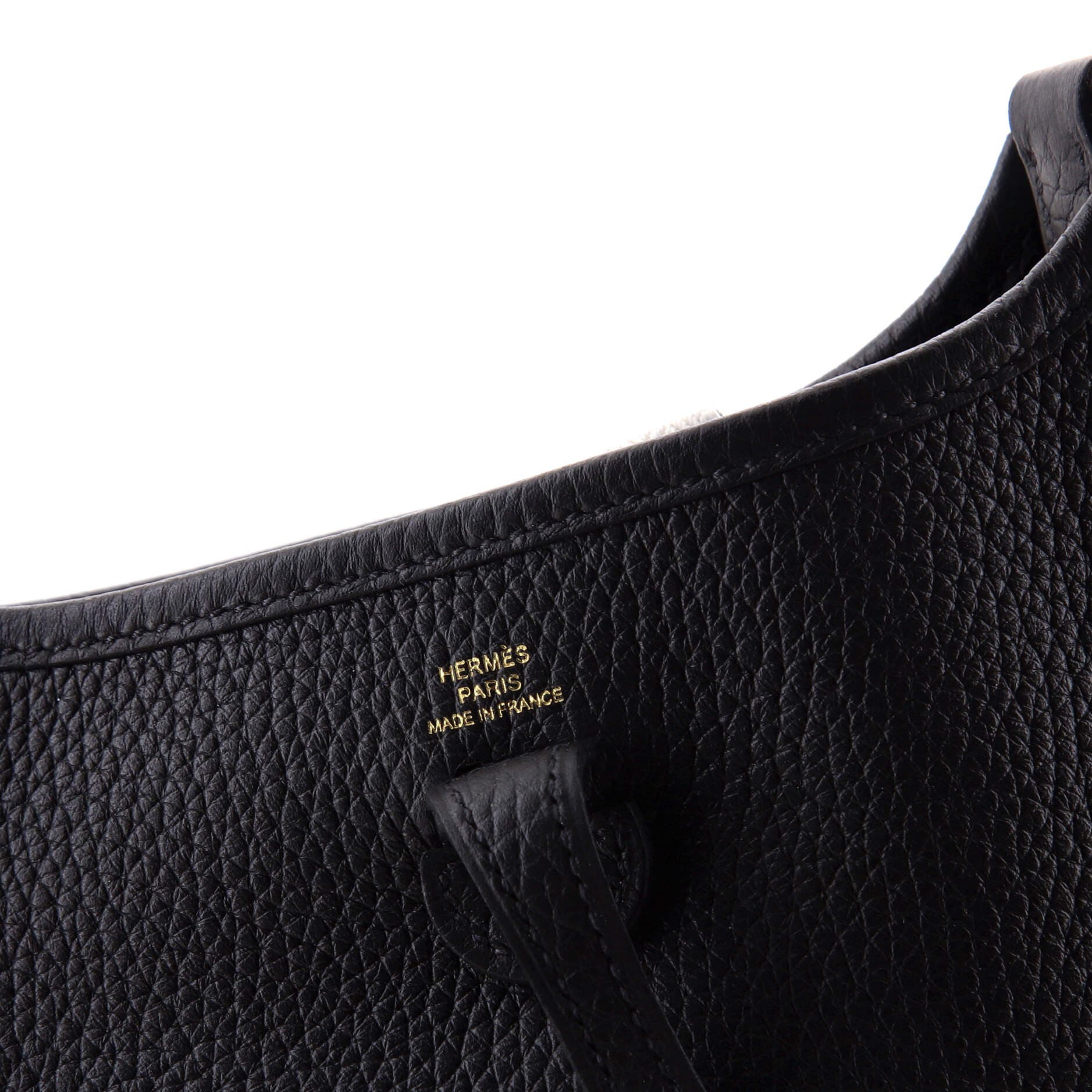 Pre-Owned Hermes Evelyne Bag Gen III Clemence TPM, Alternate, color, Noir