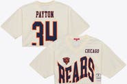 Mitchell & Ness Women's Mitchell & Ness Walter Payton Cream Chicago Bears Retired Player Cropped Fashion Jersey