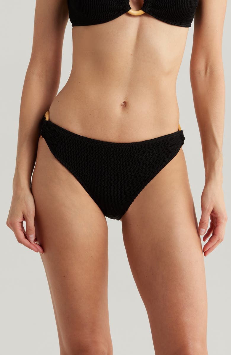 CLEONIE Ripple O-Ring Bikini Bottoms, Main, color, 