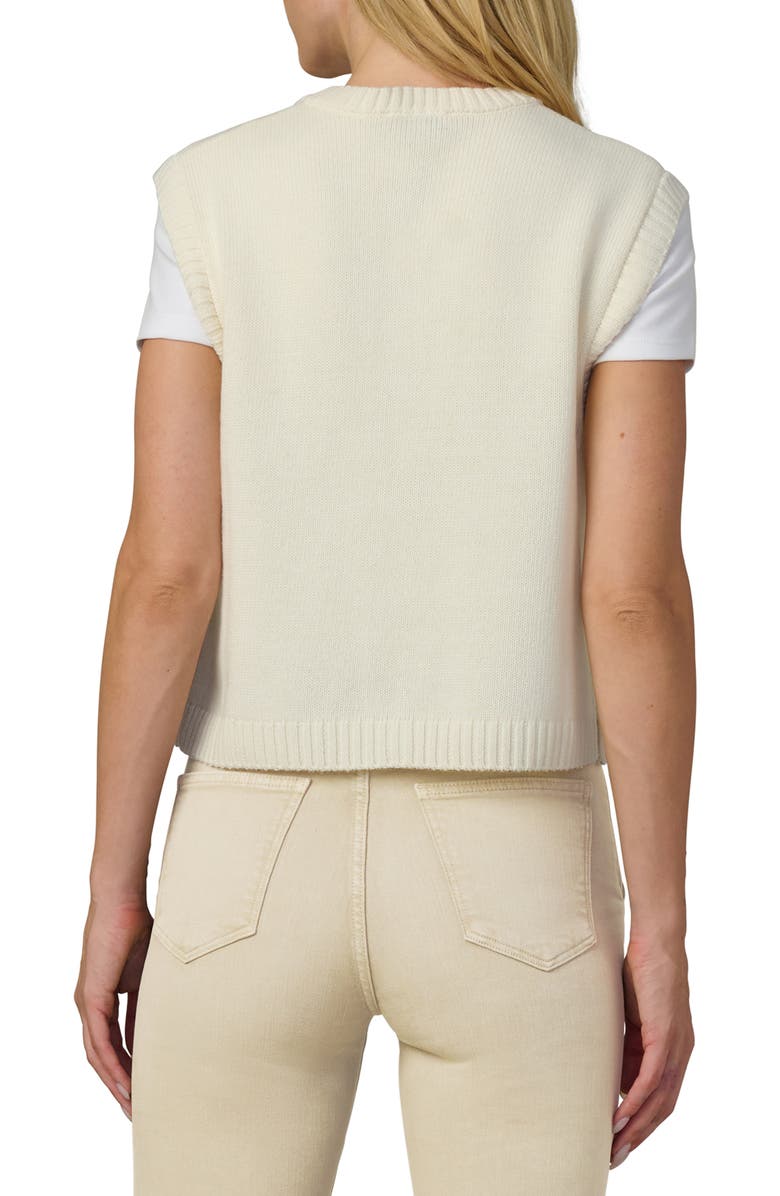 Joe's The Noa Wool Blend Button-Up Vest, Alternate, color, Ecru