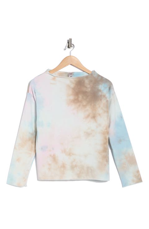 Tie Dye Boat Neck Sweater