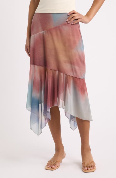 Mirada Asymmetrical Midi Skirt