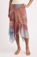 Feners Mirada Asymmetrical Midi Skirt