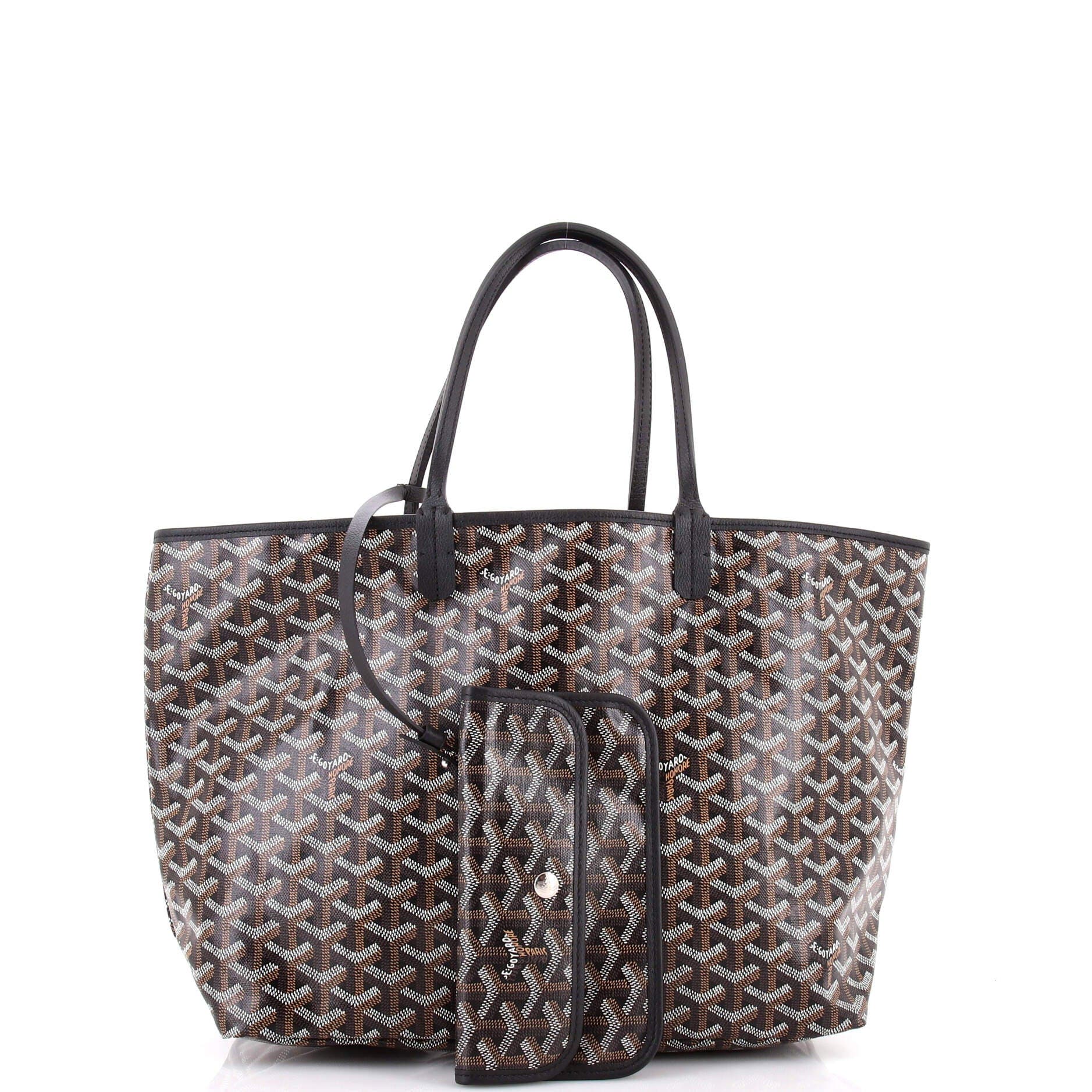 Pre-Owned Goyard Saint Louis Tote Coated Canvas PM, Alternate, color, Black