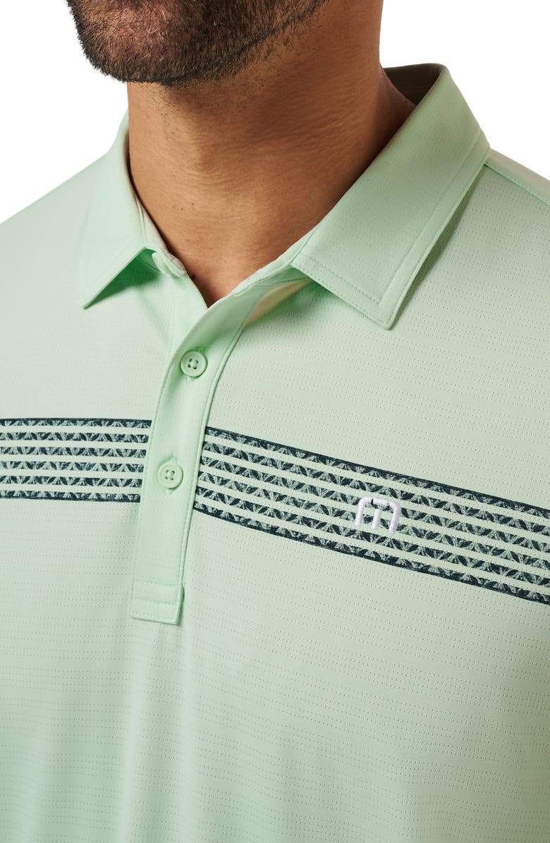 TravisMathew River Boat Cruise Polo, Alternate, color, Aqua Foam