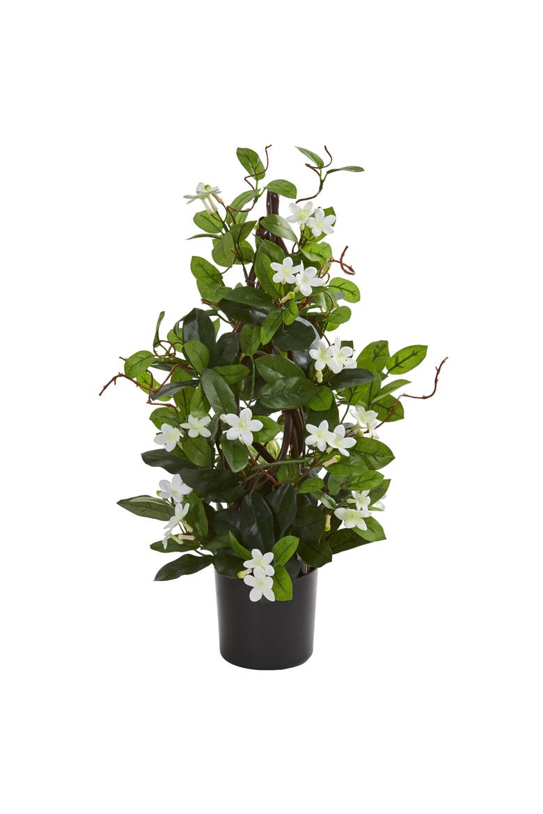 24-in Stephanotis Artificial Climbing Plant, Main, color, White