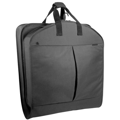 52" Deluxe Travel Garment Bag with two pockets in Grey