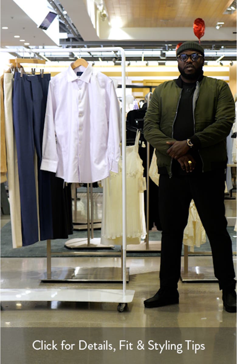 Trim Fit Micro Dobby Dot Dress Shirt, sales video thumbnail