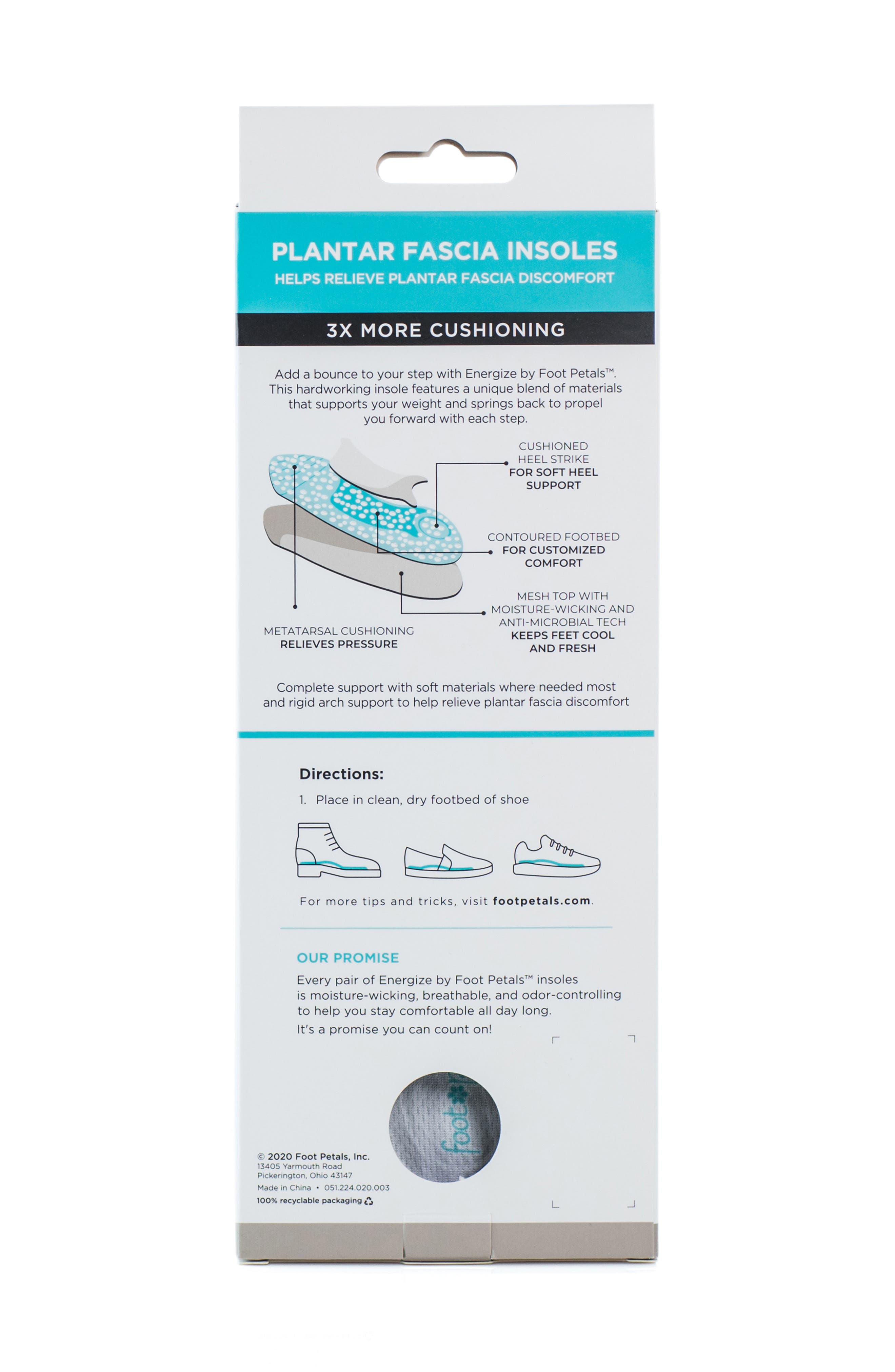Energize Active Insoles, Alternate, color, ARUBA BLUE