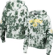 New Era Women's New Era Green Green Bay Packers Cloud Dye Fleece Pullover Hoodie