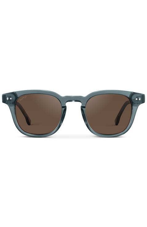 Clark - 46mm Square Polarized Sunglasses