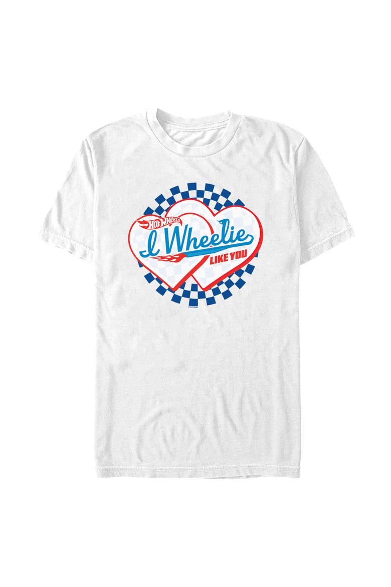 Men's Hot Wheels I Wheelie Like You  Graphic T-Shirt, Main, color, White