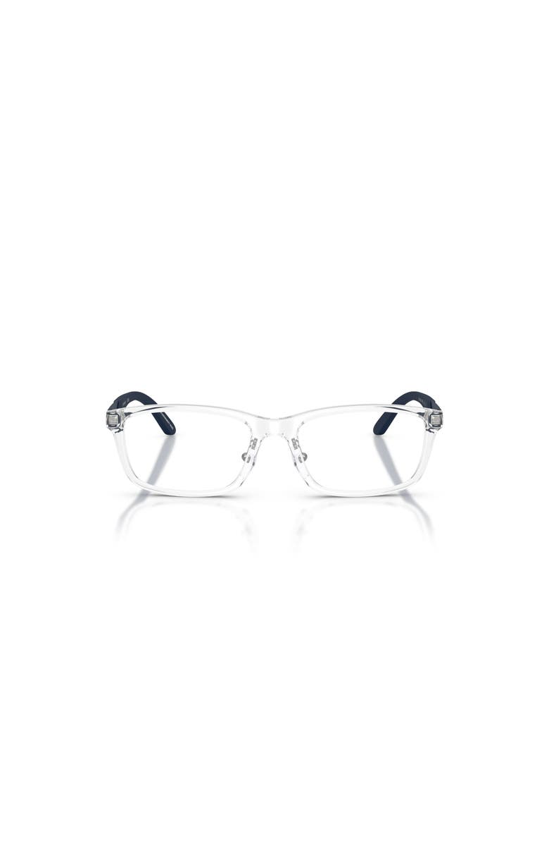Emporio Armani 49mm Rectangle optical glasses, Alternate, color, Transparent