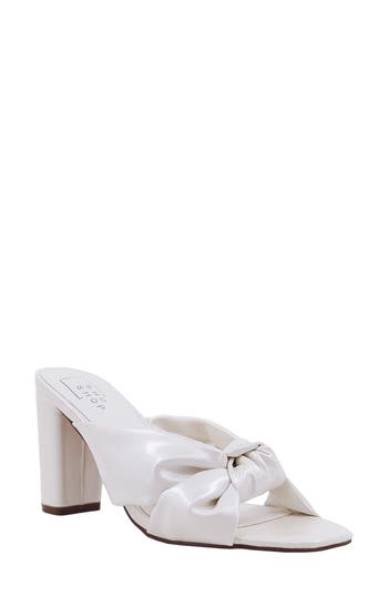 Shushop Gerri Knot Sandal In Pearl