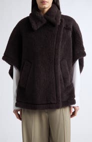 Max Mara Tebe Alpaca, Wool & Silk Cape